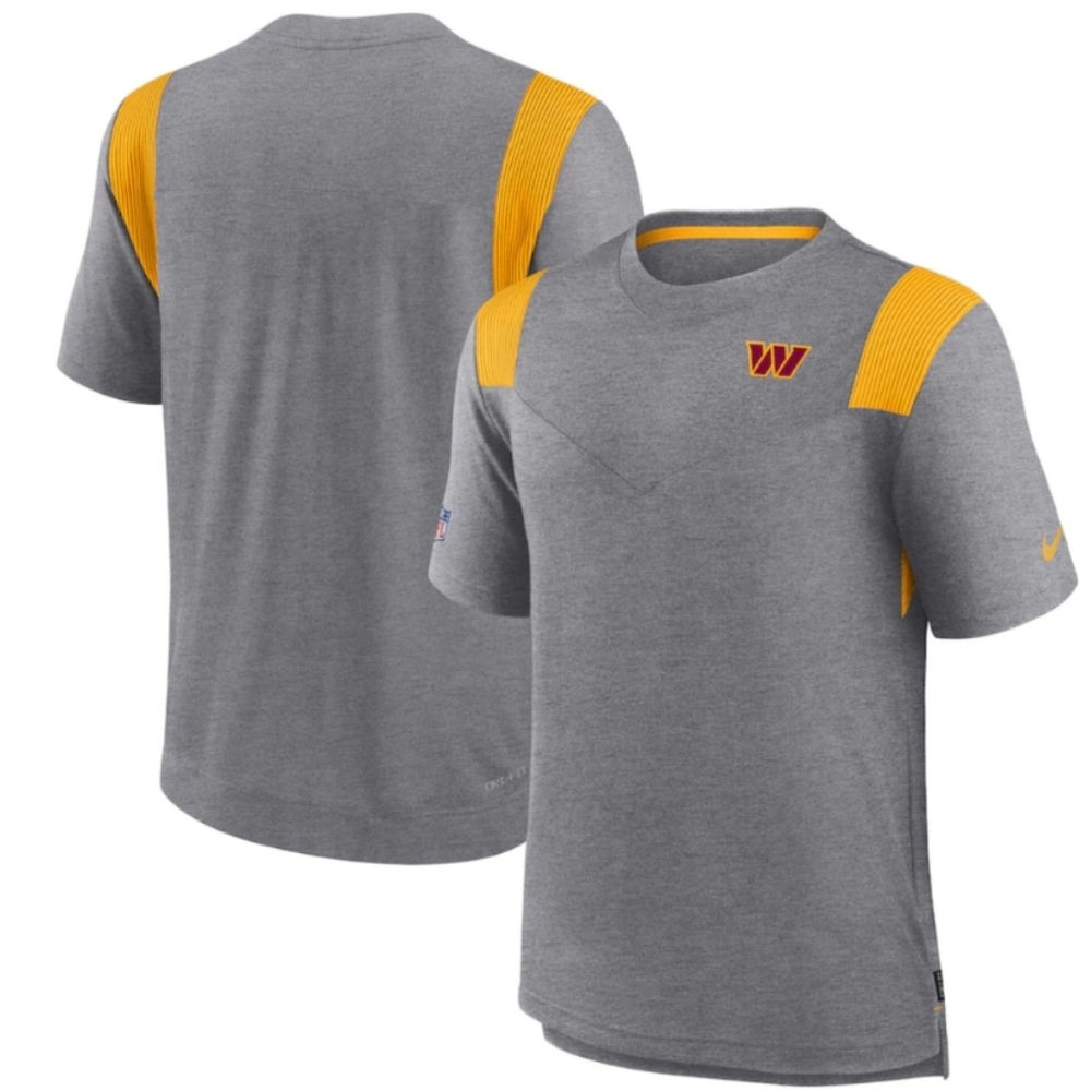 3XL Men's Washington Commanders Nike Charcoal Sideline Tonal Logo Performance